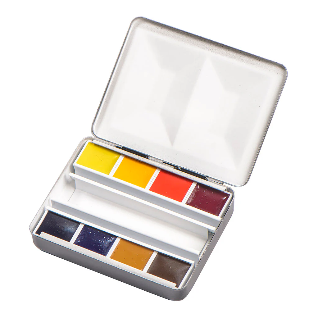 BLOCKX Artists' Watercolour Half Pans Bijou Box Set of 8 - Nail Gallerys