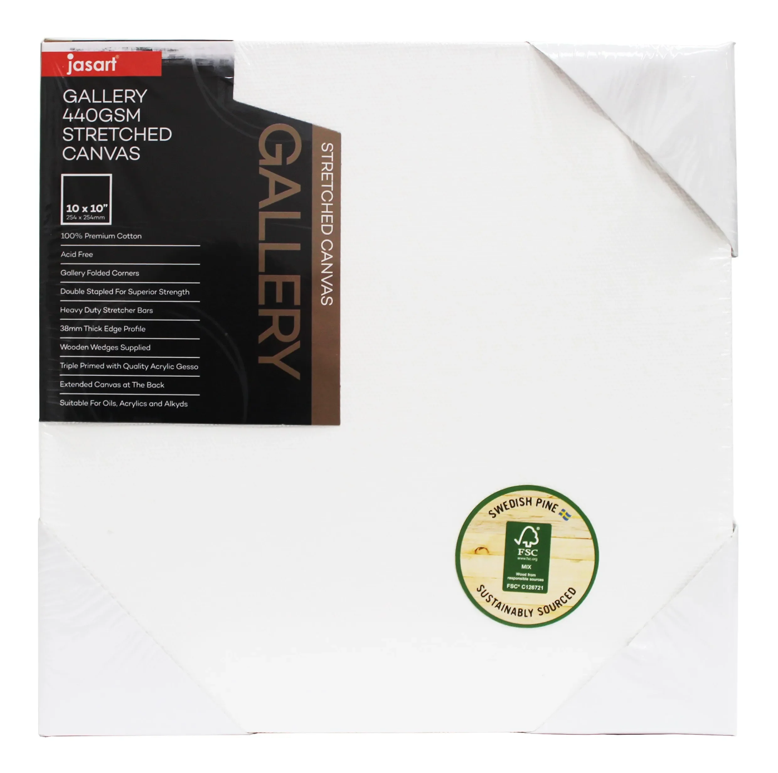 Jasart Gallery 1.5 Inch Thick Edge Canvases Pack of 6 - Nail Gallerys