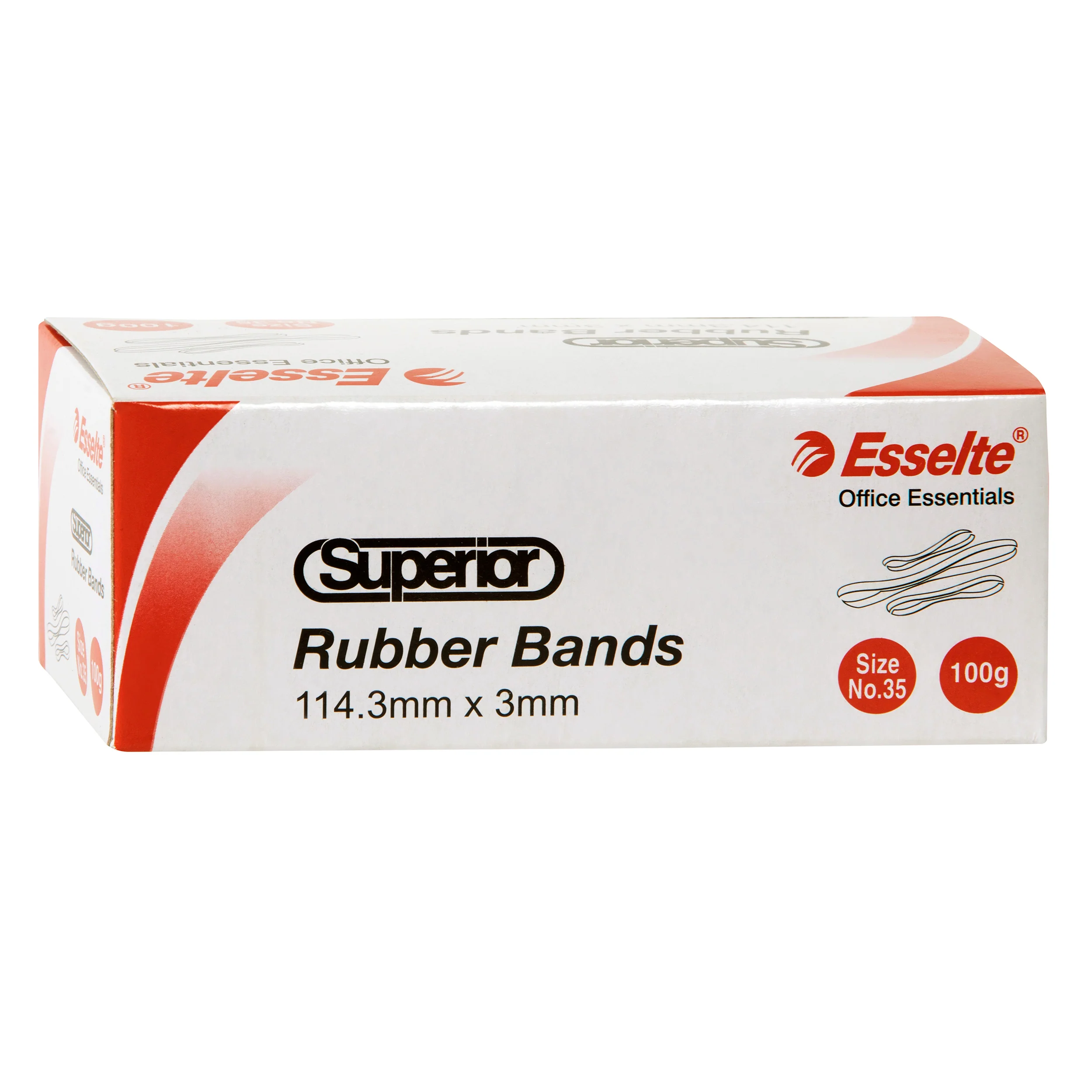 Esselte Superior Rubber Bands Size 35 100gm - Nail Gallerys