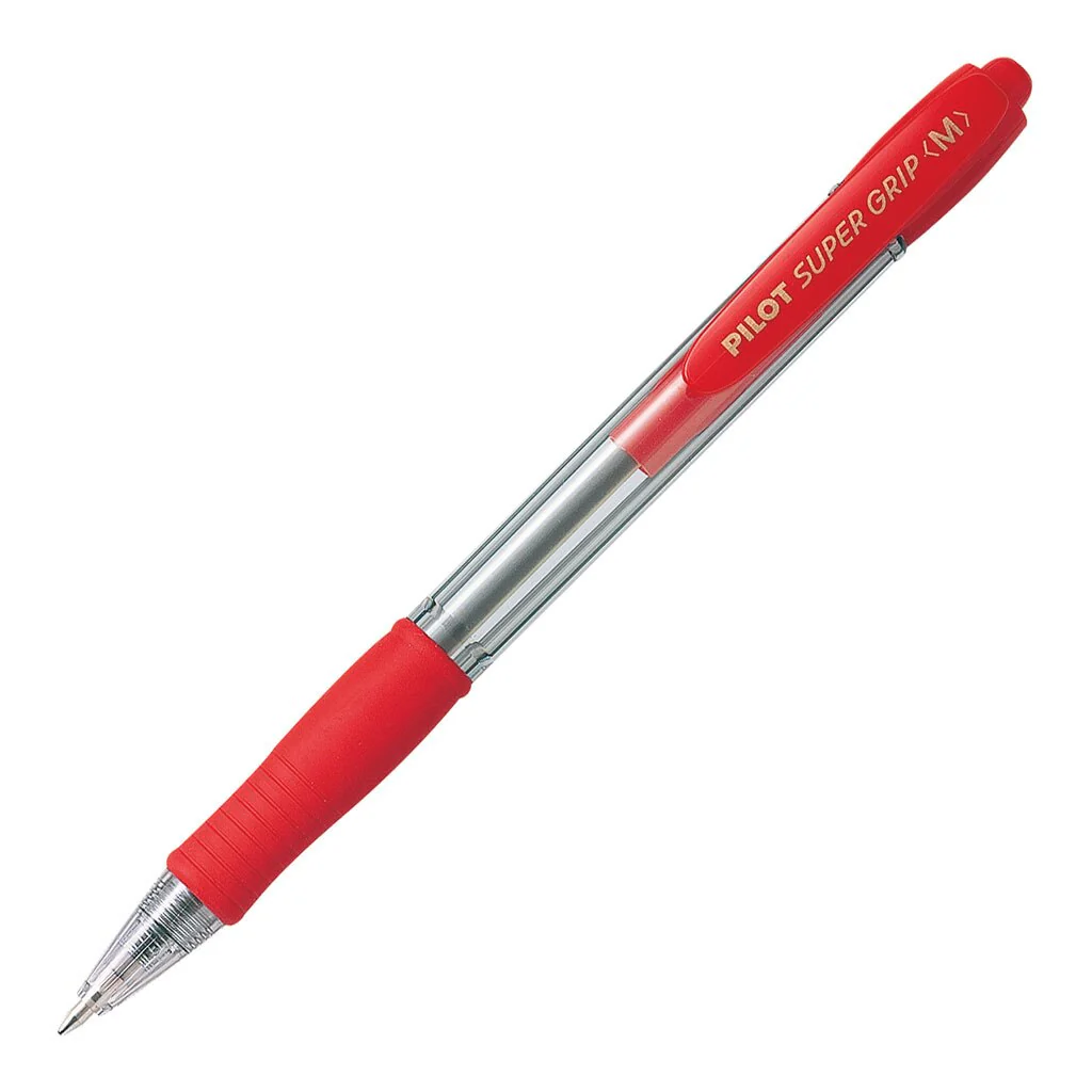Pilot Super Grip Ballpoint Medium Pens - Nail Gallerys