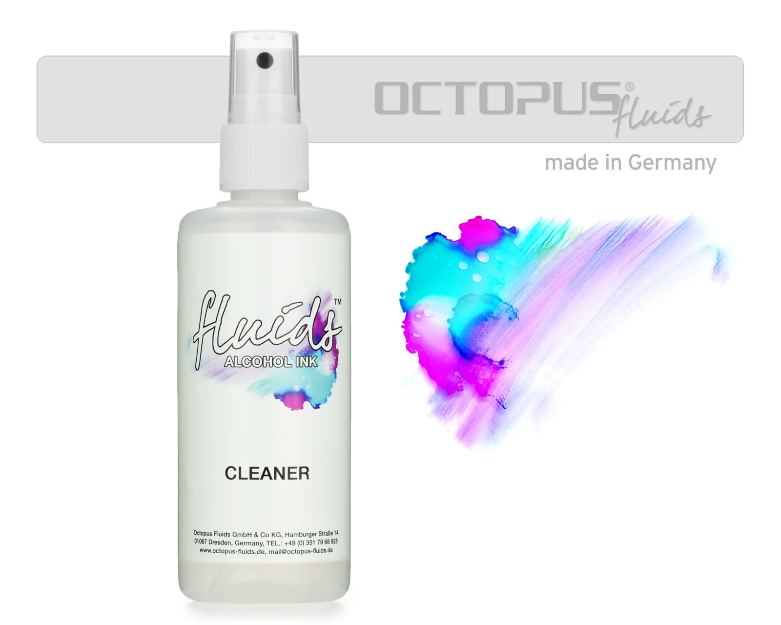 Octopus Fluids Alcohol Ink Cleaner 100ml - Nail Gallerys