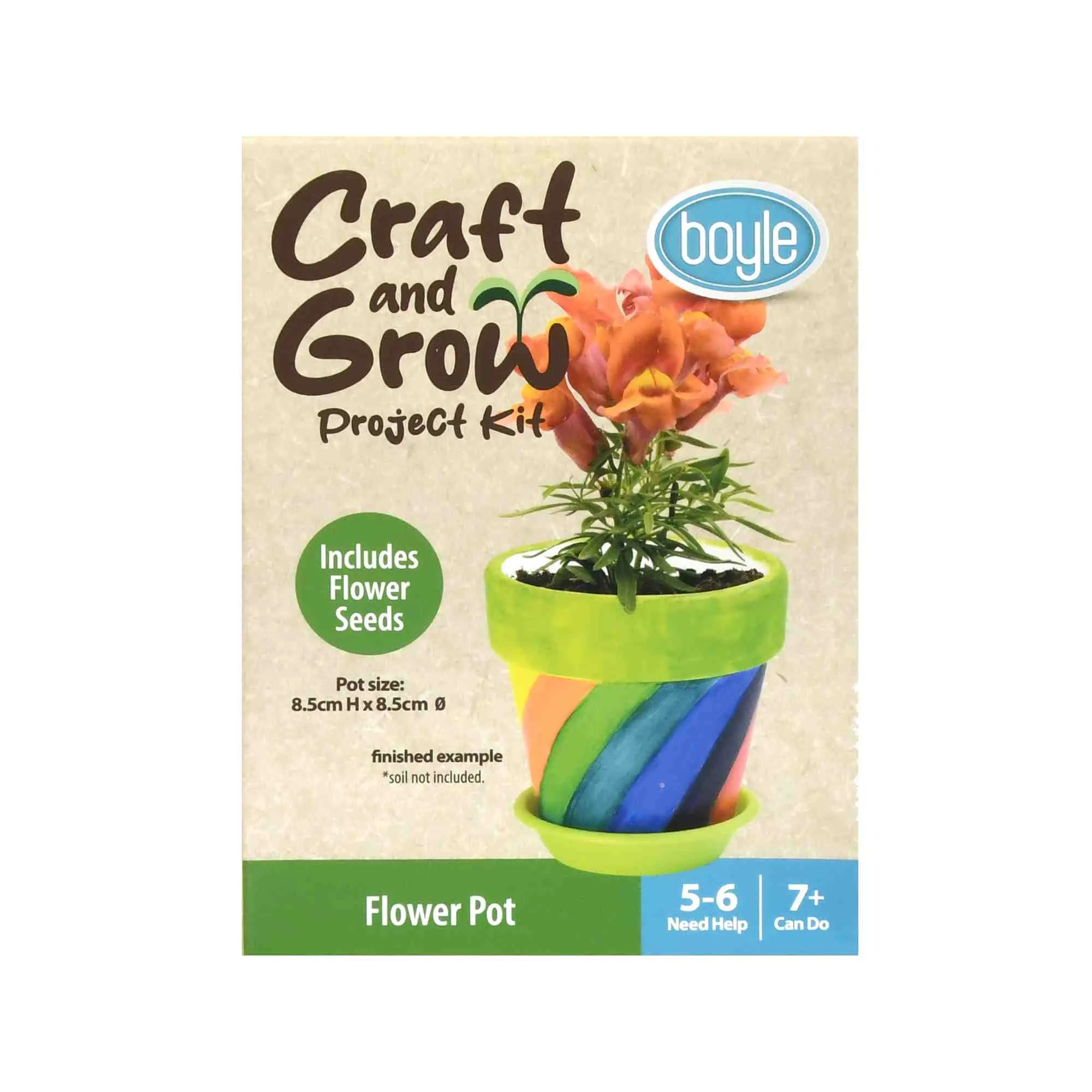 Boyle Craft & Grow Project Flower Pot - Nail Gallerys