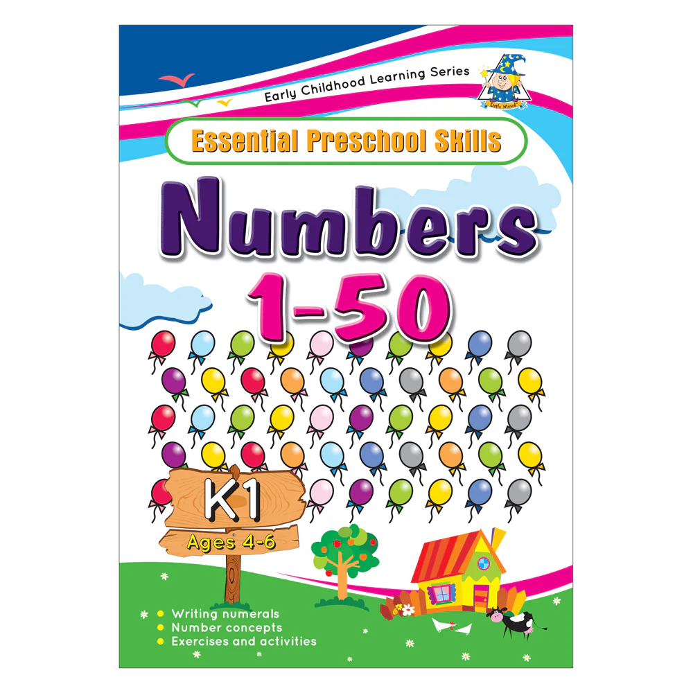 Greenhill Activity Book 4-6 Year Numbers 1 To 50 - Nail Gallerys