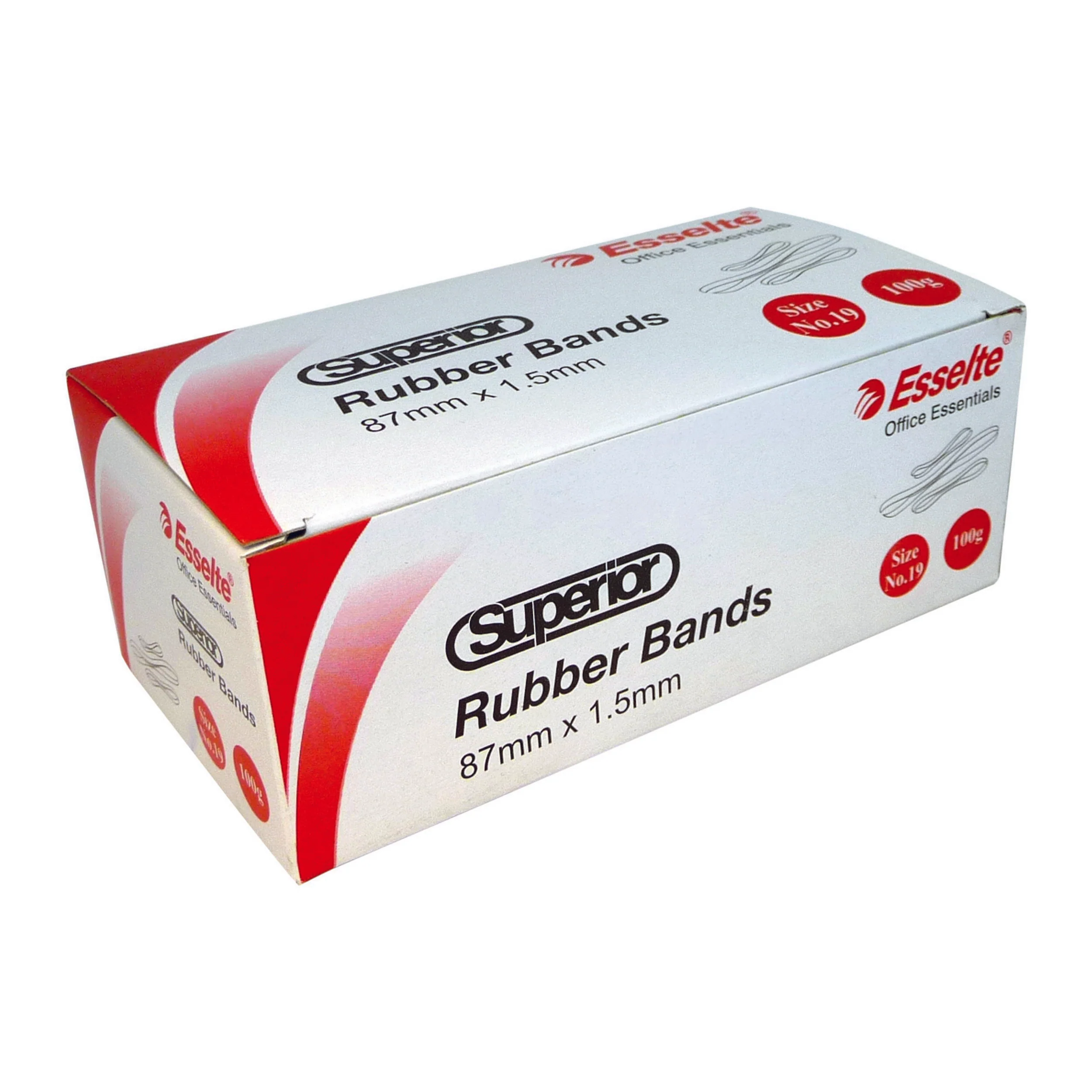 Esselte Superior Rubber Bands 100gm Box - Nail Gallerys