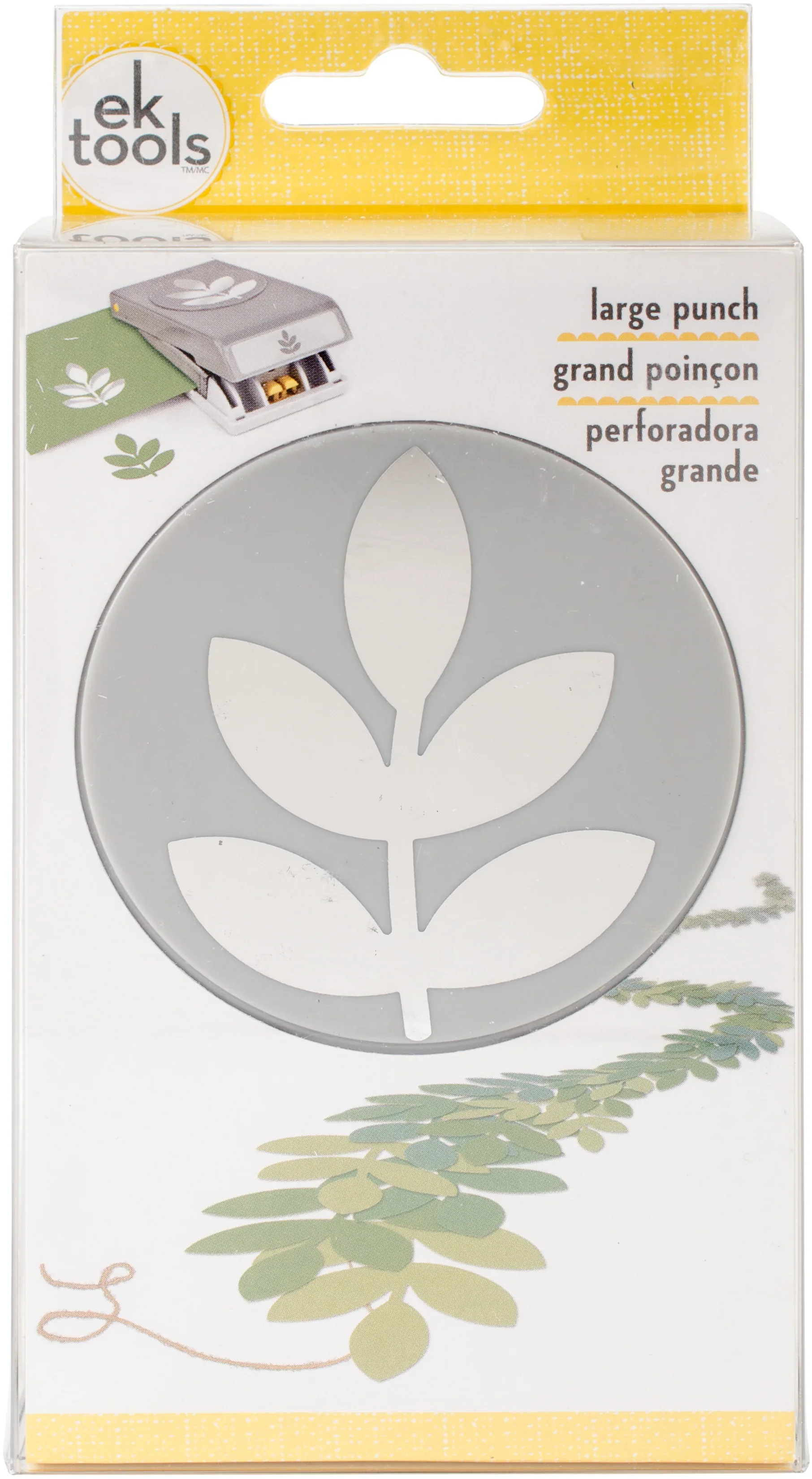 EK Tools Large Five Leaf Branch Punch - Nail Gallerys