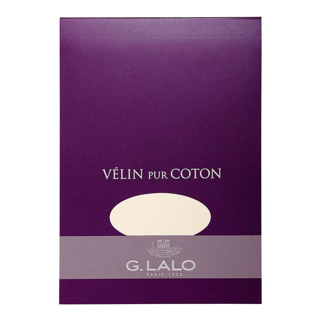 G Lalo Velin pur Coton Creme Writing Pads - Nail Gallerys