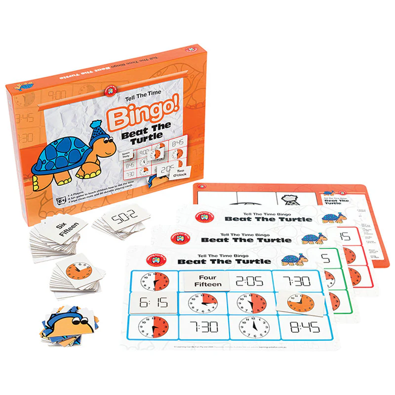 Learning Can Be Fun Time Beat The Turtle Bingo Game - Nail Gallerys
