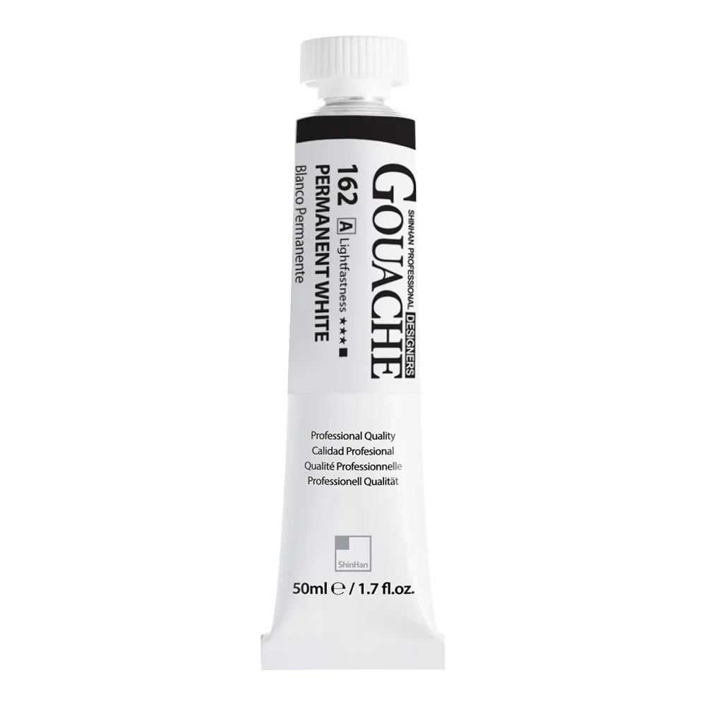 ShinHan Professional 50ml Gouache Paint Permanent White - Nail Gallerys