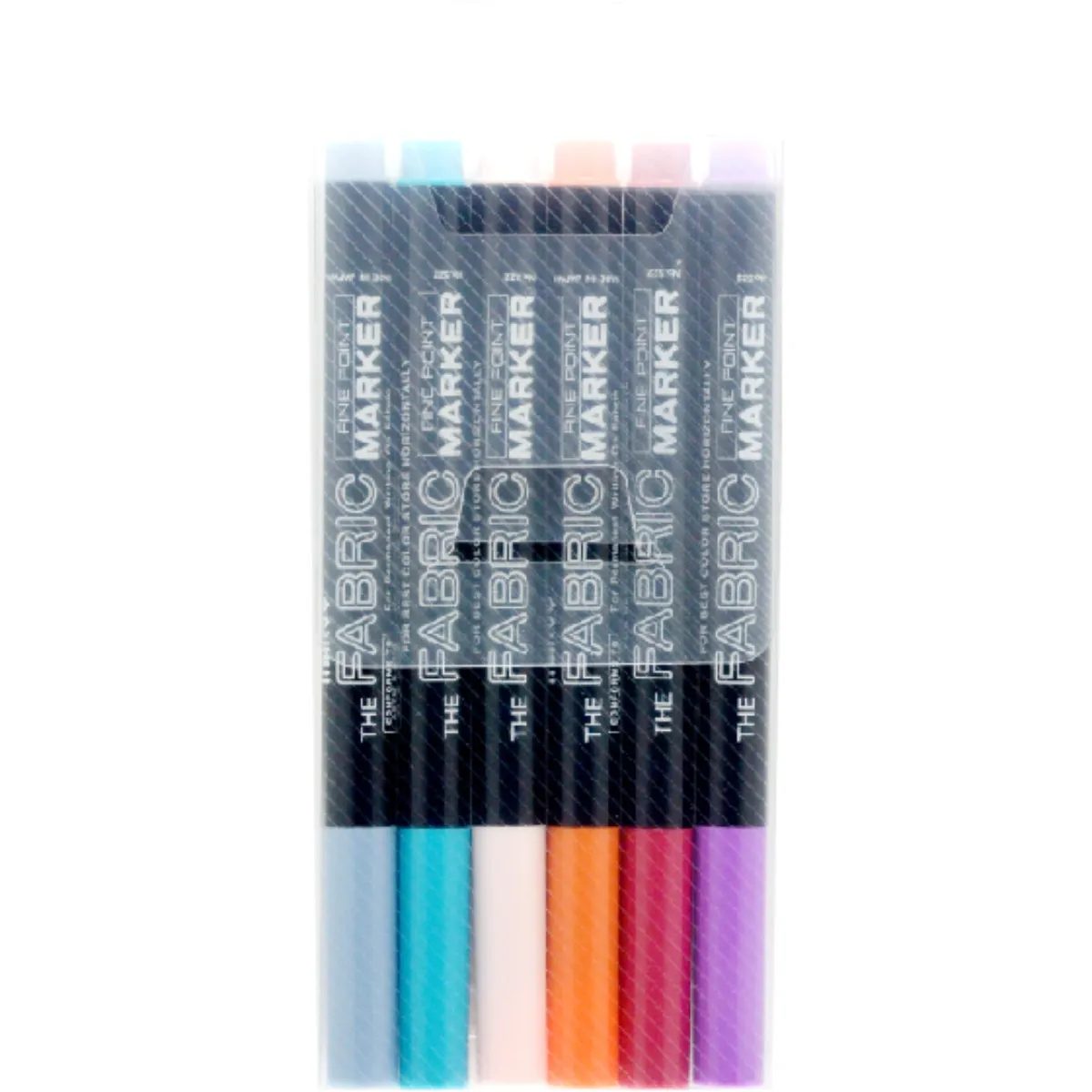 Marvy Fine Fabric Pastel Markers Set Of 6 - Nail Gallerys