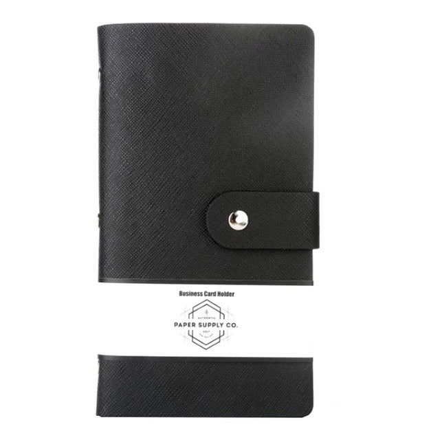 OSC Citta Business Card Holder Black 192 Cards - Nail Gallerys