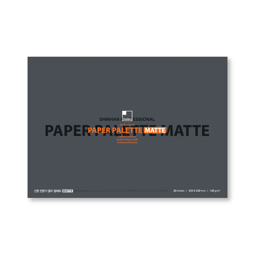 ShinHan Palette Paper 20sheets 355x250mm 120gsm - Nail Gallerys