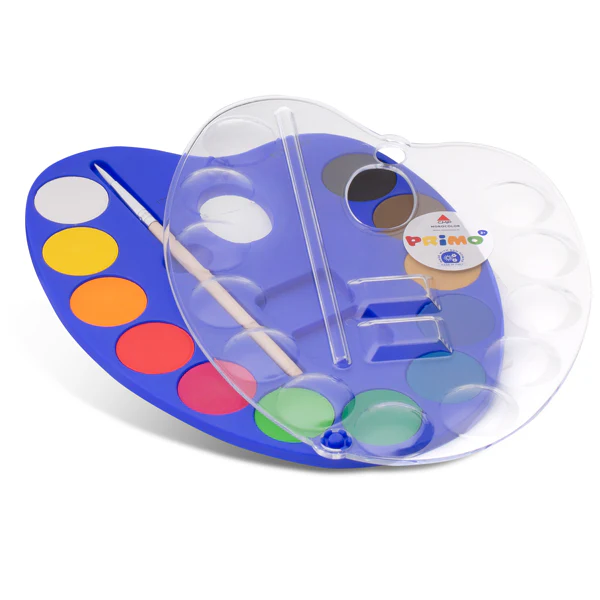 Primo 25mm Watercolour Paint Tablet Set Of 12 - Nail Gallerys