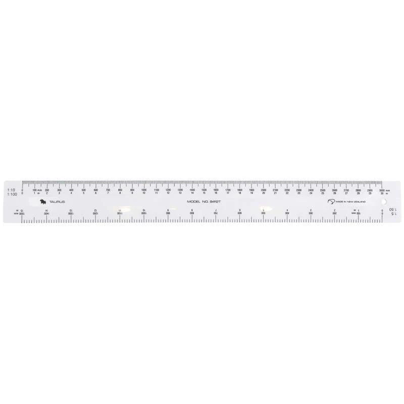 Taurus Scale Ruler 300mm White - Nail Gallerys