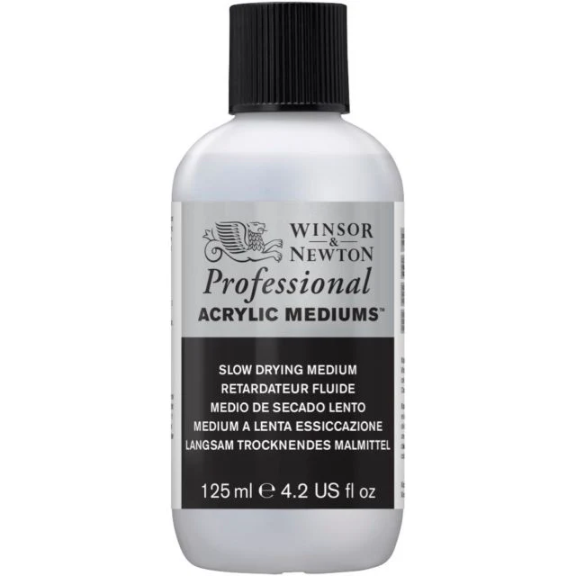 Winsor & Newton Professional Slow Drying Acrylic Mediums - Nail Gallerys