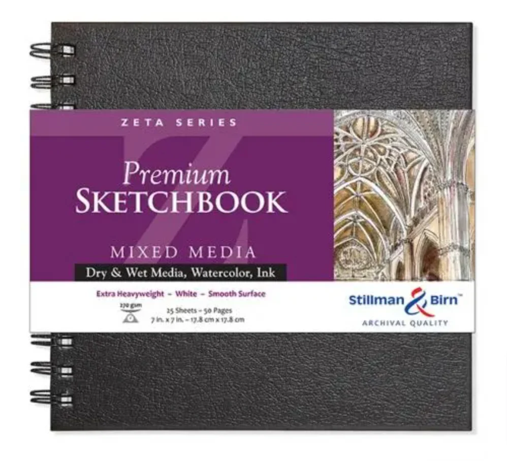 Stillman & Birn Zeta Spiral Sketchbooks 270gsm 25 Sheets - Nail Gallerys