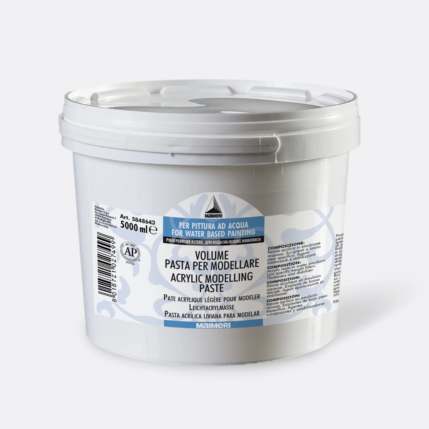 Maimeri 5 Litre Volume Light Acrylic Modelling Paste - Nail Gallerys