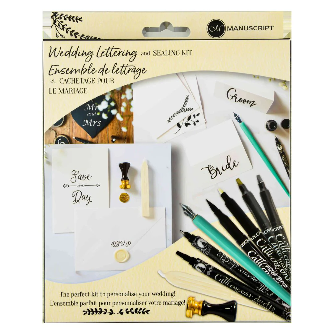 Manuscript Wedding Lettering & Sealing Kit - Nail Gallerys