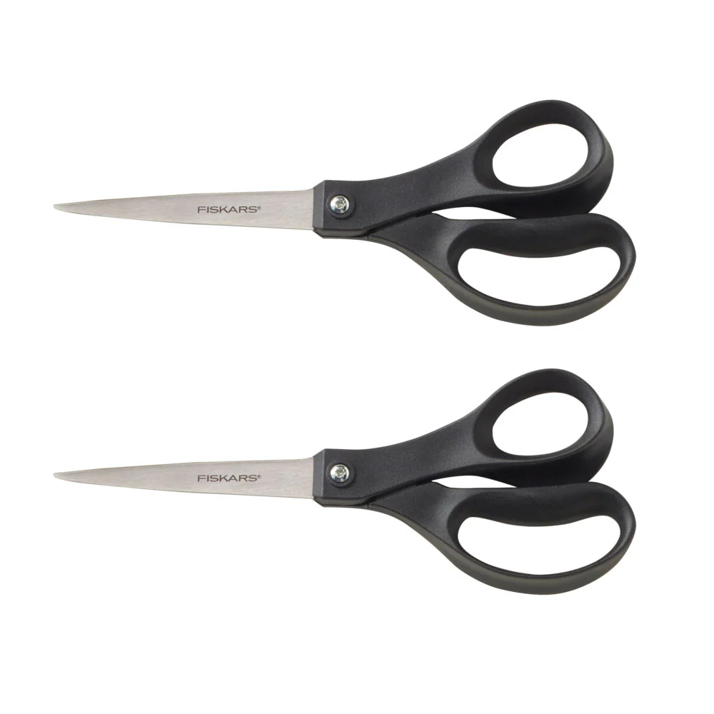 Fiskars Performance Recycled 8 Inch Scissors Pack of 2 - Nail Gallerys