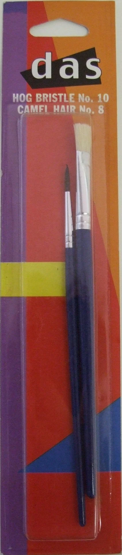 Das Brush Set Hog Bristle 10; Camel Round 8 - Nail Gallerys