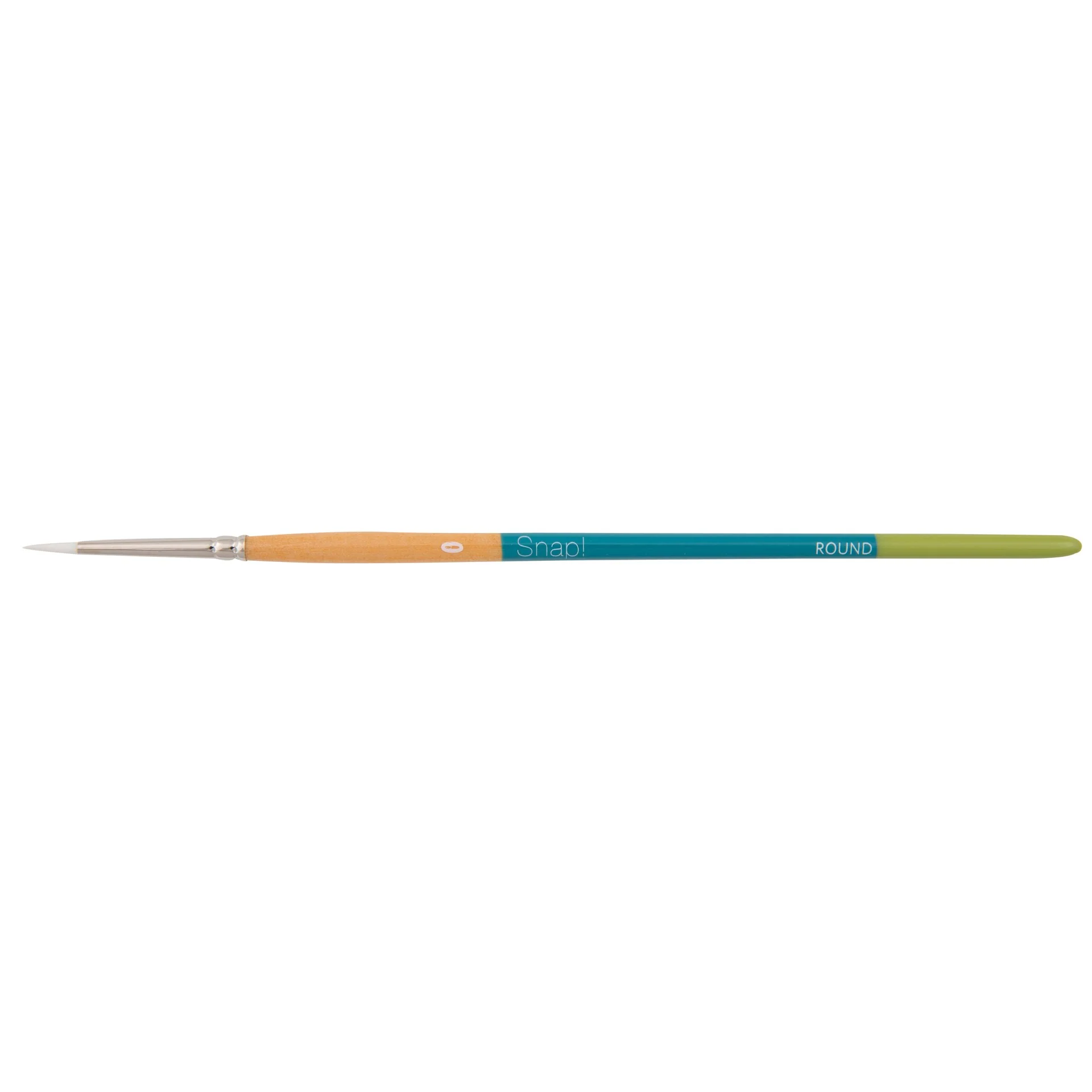 Princeton Snap! 9850 Short Handle White Taklon Round Brushes - Nail Gallerys