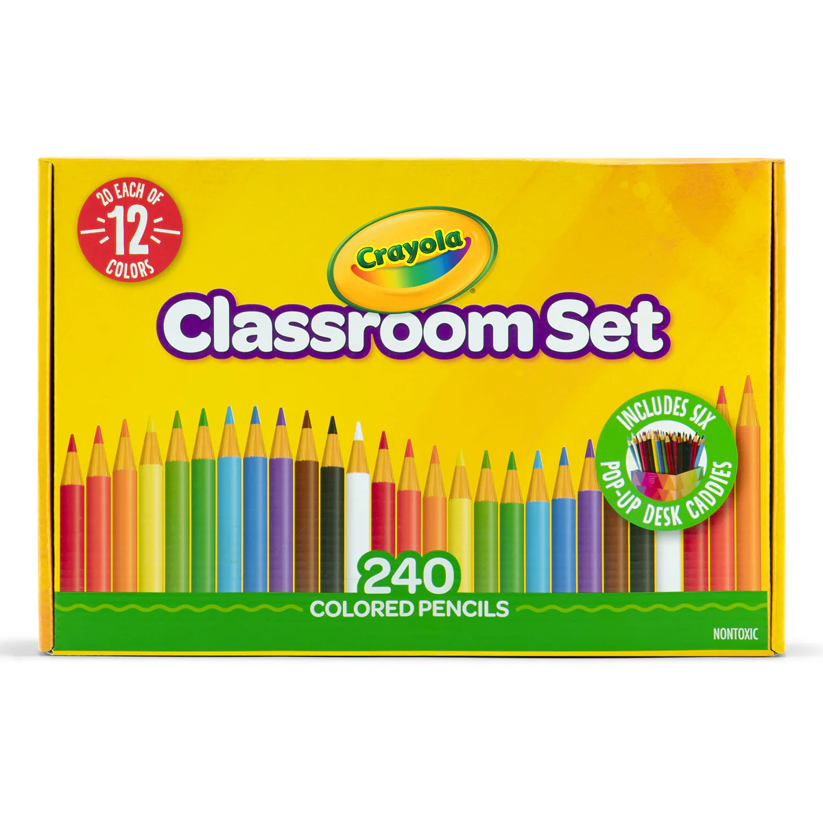 Crayola Coloured Pencils Classroom Set of 240 Pieces - Nail Gallerys