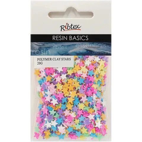 Ribtex UV Resin Polymer Clay Stars 20g - Nail Gallerys