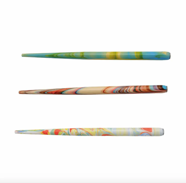 Manuscript Marble Assorted Colours Pen Holder - Nail Gallerys