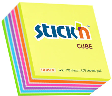 Stick'n Note Cube 76x76mm 400 Sheets - Nail Gallerys