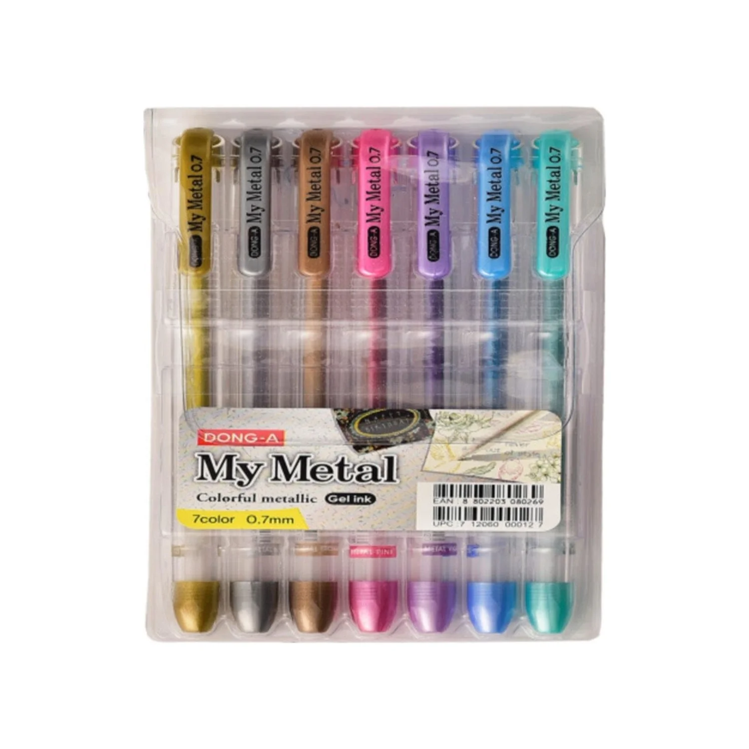 Dong-A My Metal Colour Pens Set Of 7 - Nail Gallerys