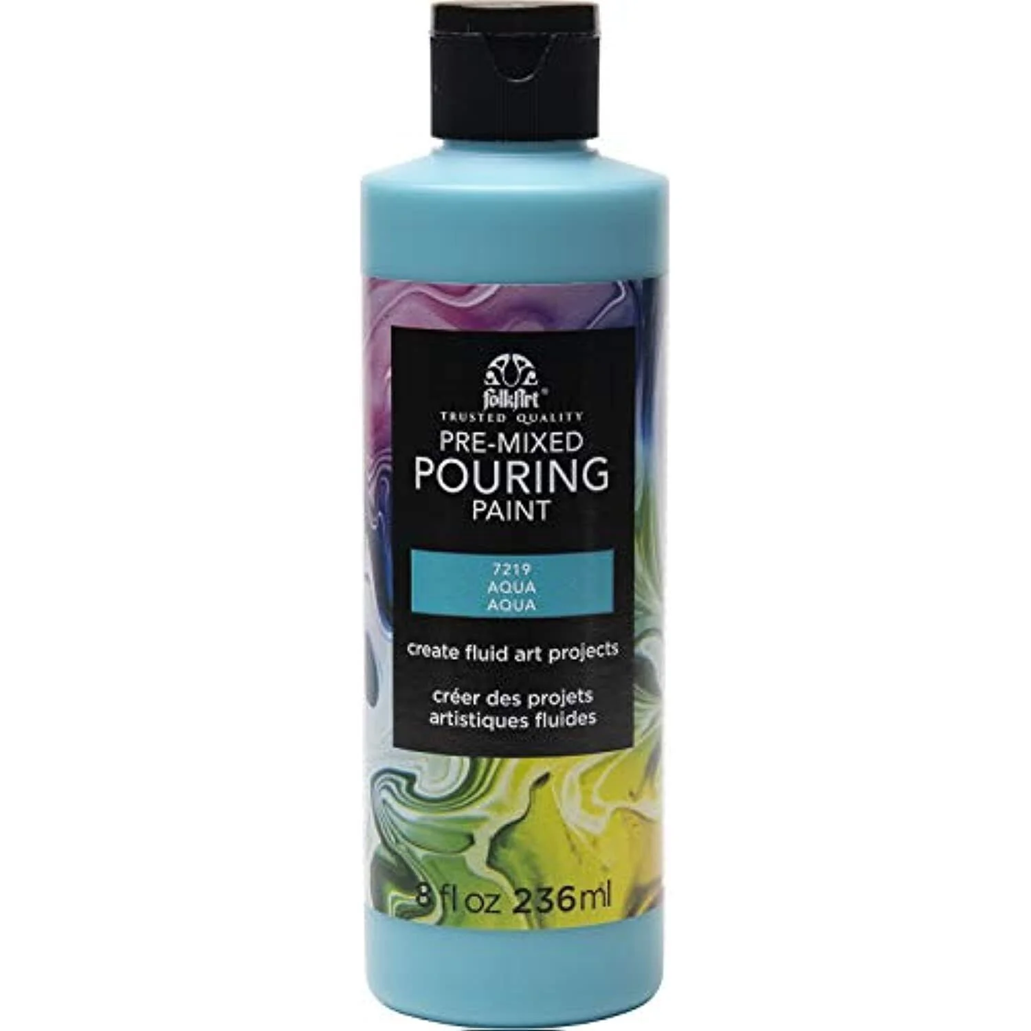 FolkArt Pouring Paint 8oz Aqua - Nail Gallerys
