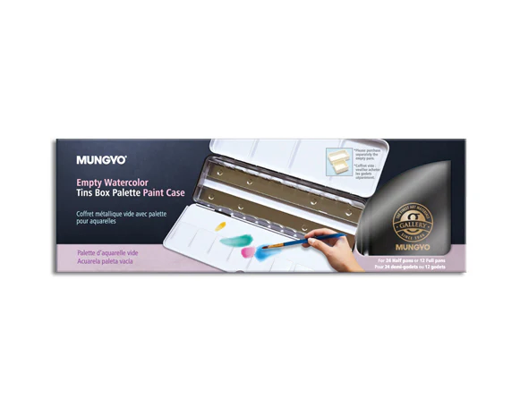 Mungyo Empty Watercolour Paint Pan Tin - Nail Gallerys
