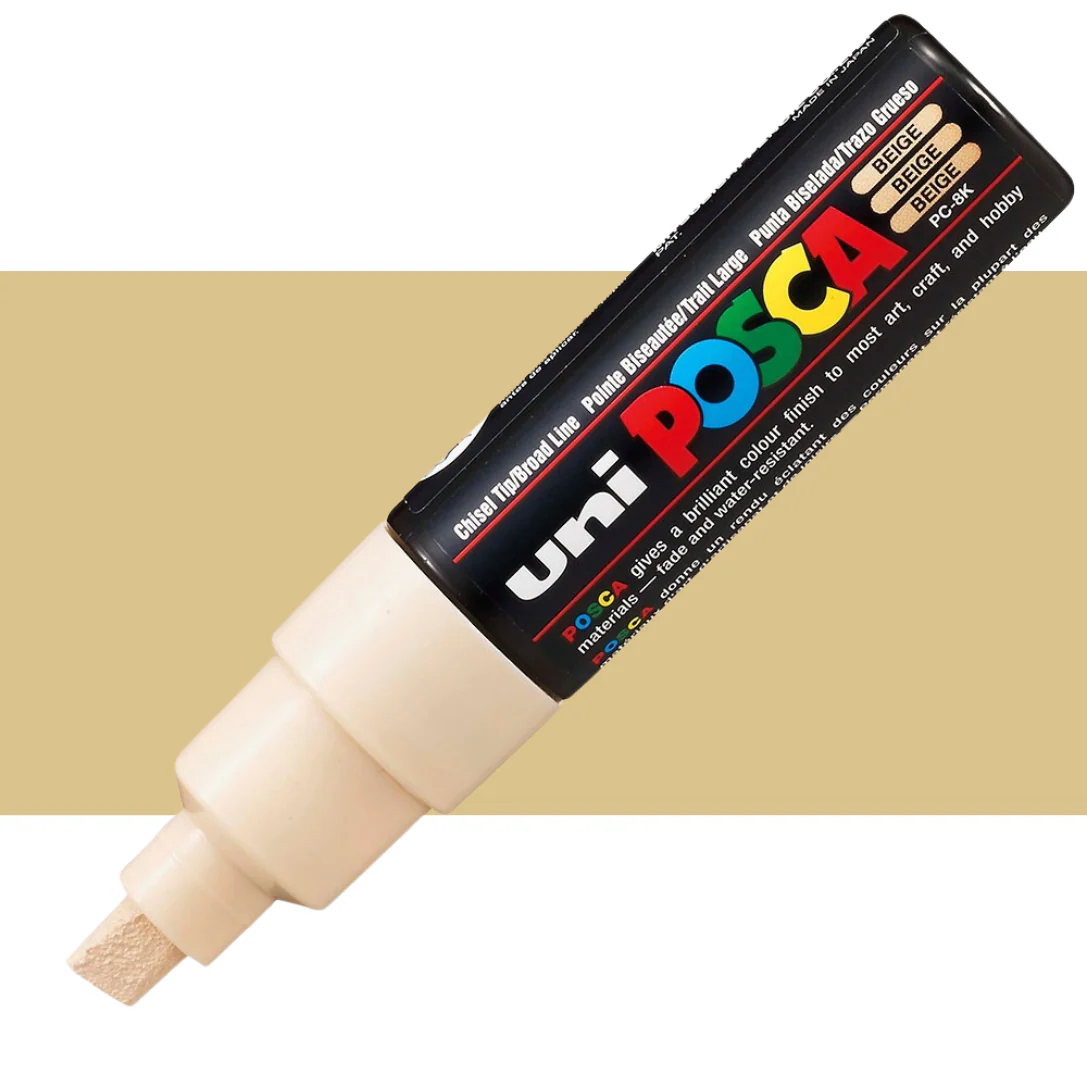 Uni Posca PC-8K 8.0mm Bold Chisel Tip Markers - Nail Gallerys