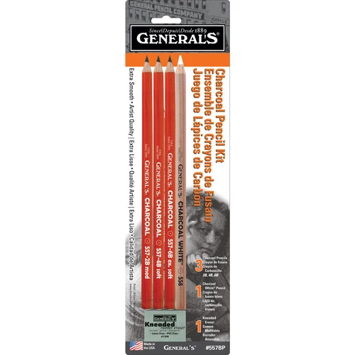 General's Original Charcoal Pencils Set With Kneaded Eraser - Nail Gallerys