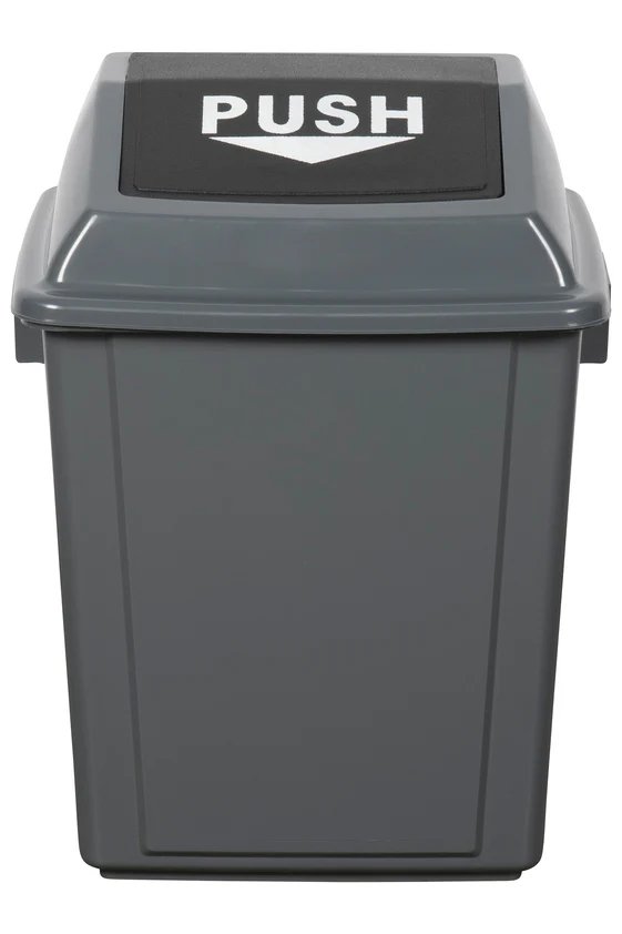 Cleanlink Grey Rubbish Bins With Bullet Lid - Nail Gallerys