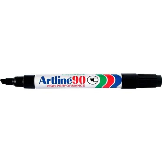 Artline 90 Permanent Marker 5mm Chisel Nib Box Of 12 - Nail Gallerys
