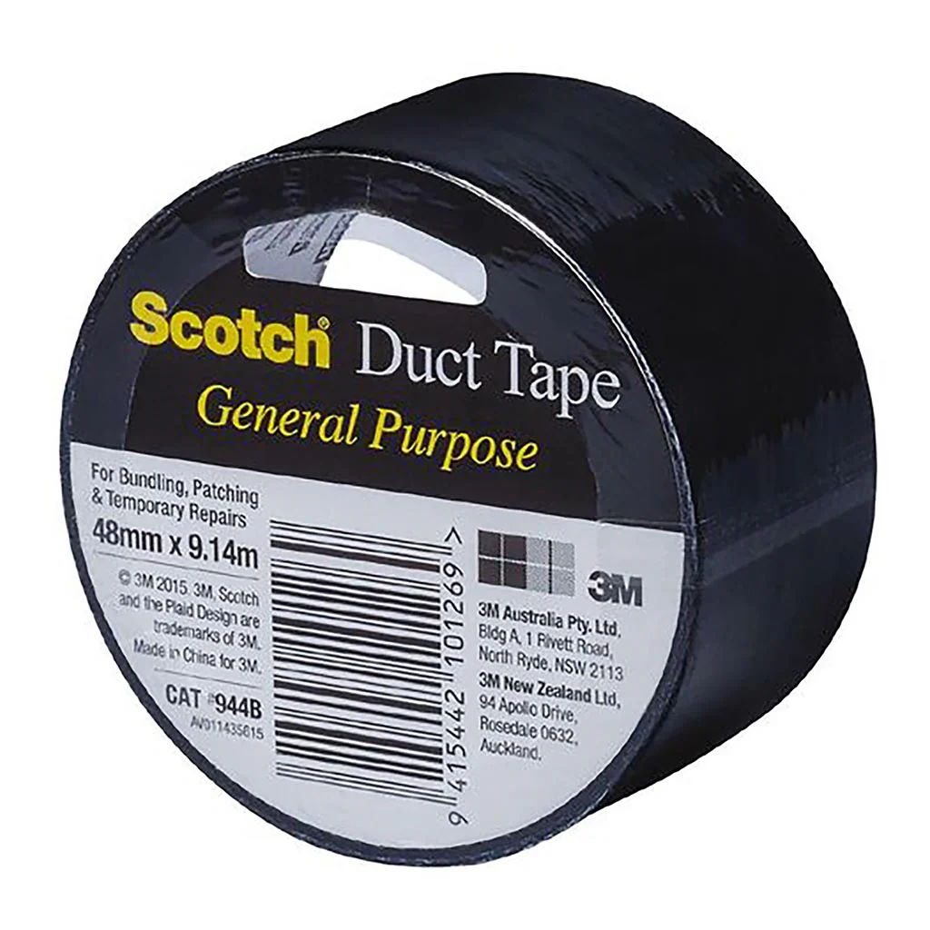 Scotch 944B Black 48mm x 9.14m Duct Tape - Nail Gallerys