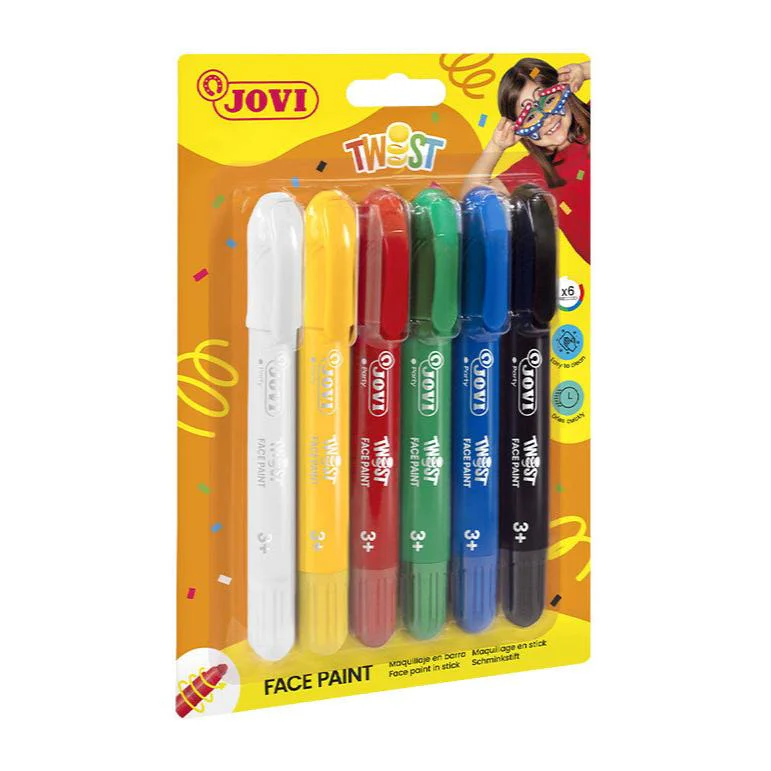 Jovi Twist Face Paint Markers Set Of 6 - Nail Gallerys