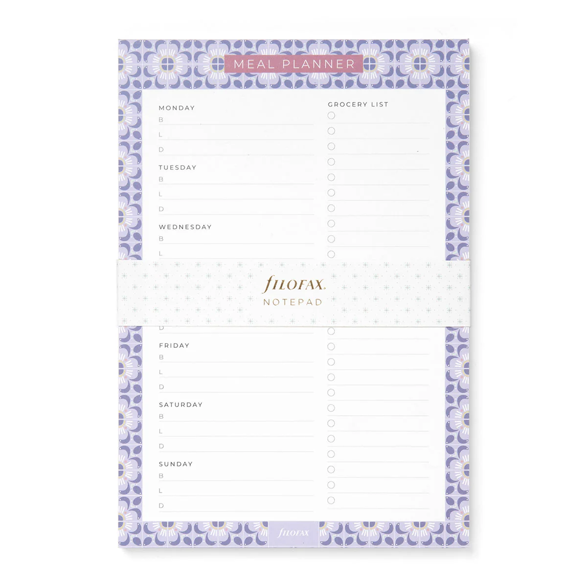 Filofax Mediterranean Meal Planner Notepad - Nail Gallerys