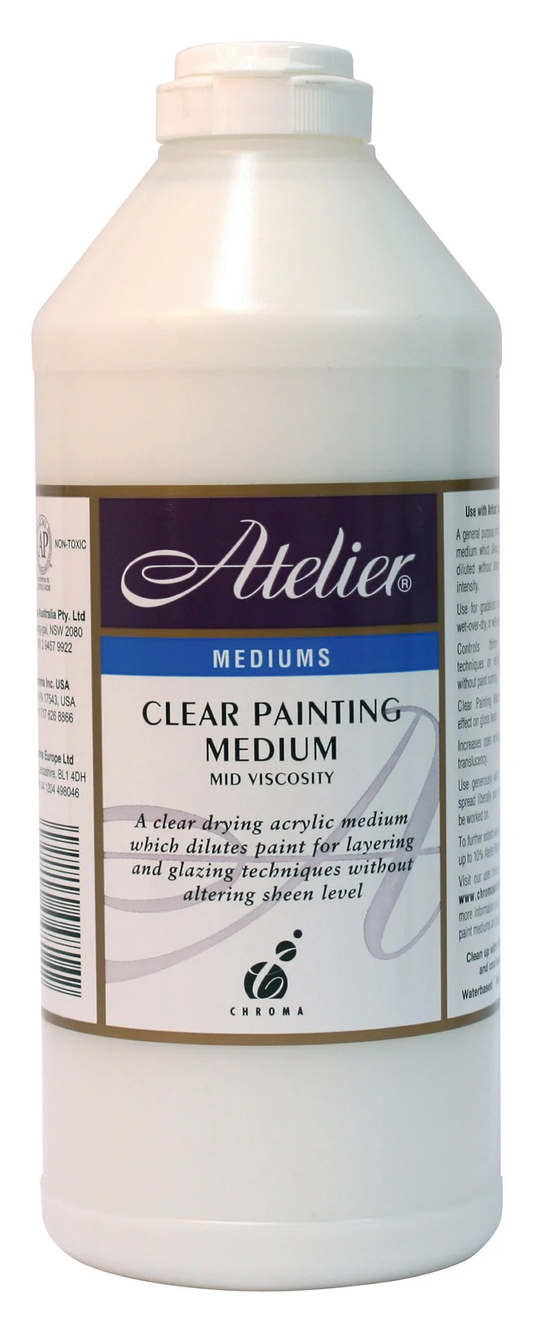 Atelier Clear Painting Medium 1 Litre - Nail Gallerys