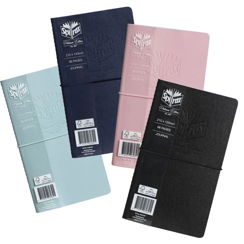 Spirax Platinum Stitch Journals - Pack Of 12 - Nail Gallerys