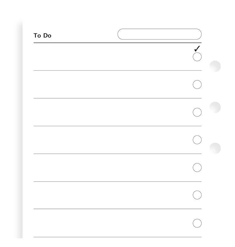 Filofax To Do Pad Personal Refill - Nail Gallerys