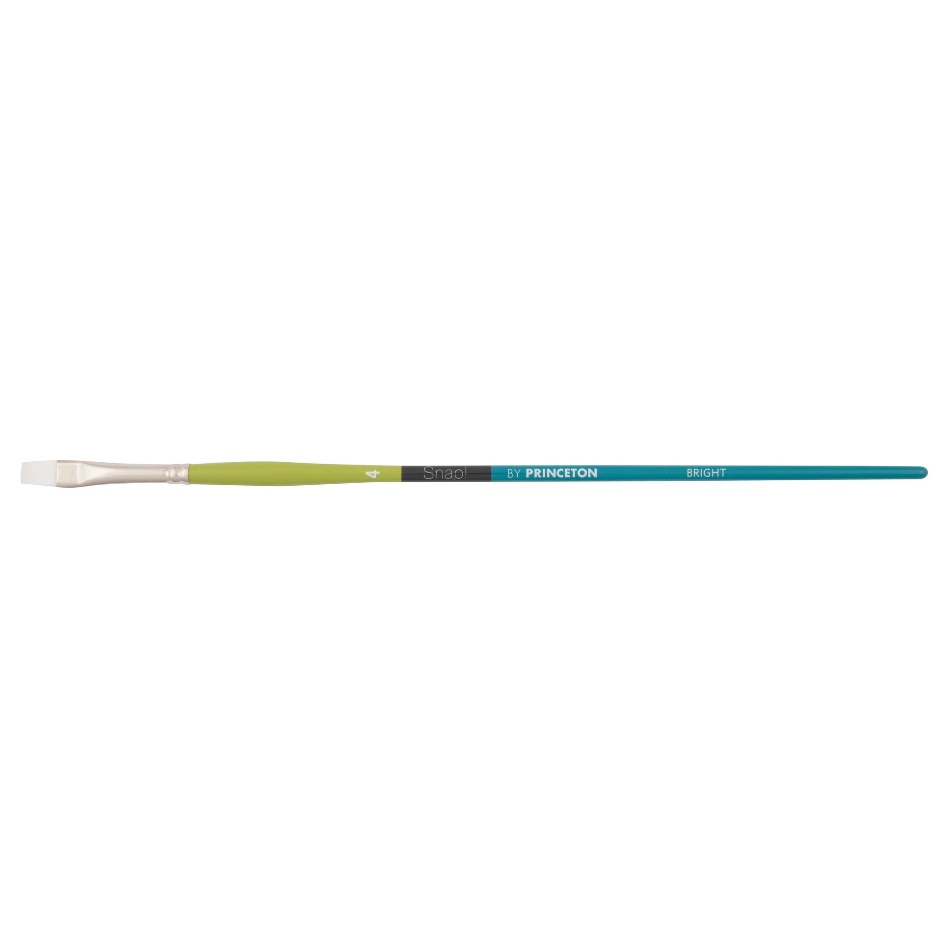 Princeton Snap! 9800 Long Handle White Synthetic Taklon Bright Brushes - Nail Gallerys
