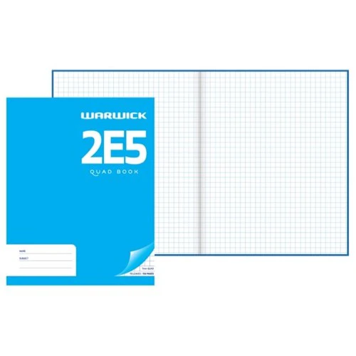 Warwick Lecture Book 2e5 78 Leaf Quad 7mm 255x205mm - Nail Gallerys