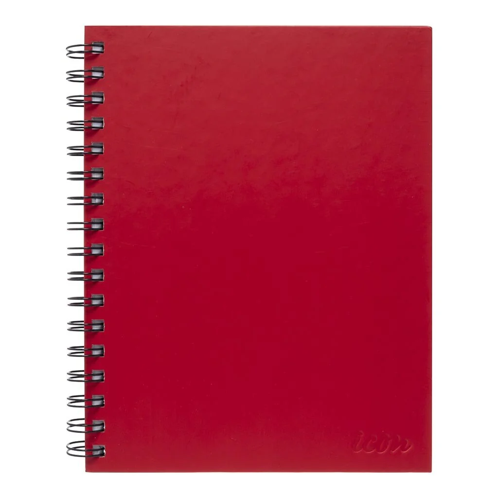Icon Spiral Notebook A5 Hard Cover 200 Pg - Pack Of 3 - Nail Gallerys
