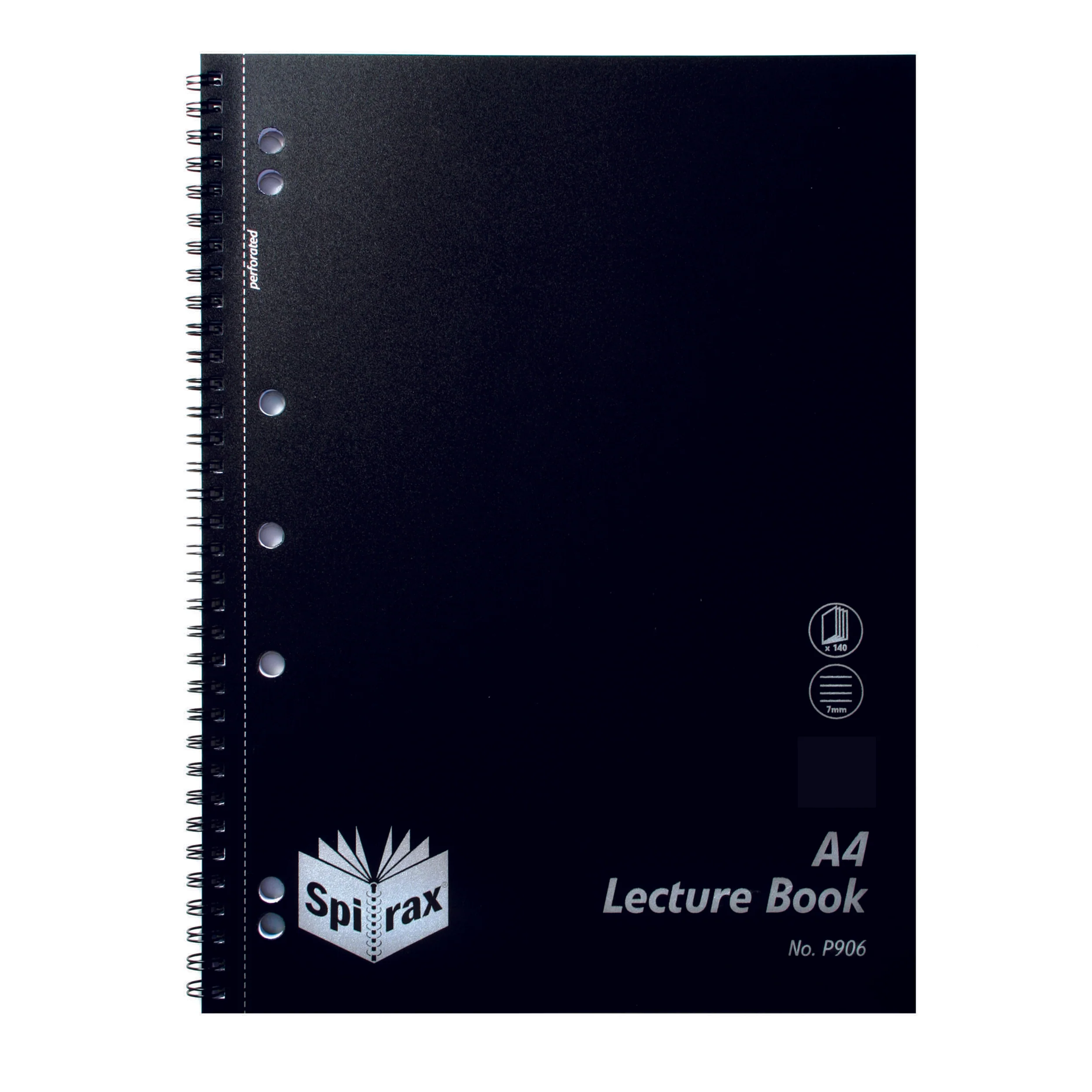 Spirax P906 PP Lecture Book A4 140 Page Black - Pack Of 10 - Nail Gallerys