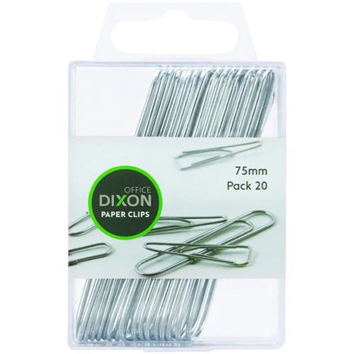 Dixon Paper Clips Size Round Pack Of 20 Silver - Nail Gallerys
