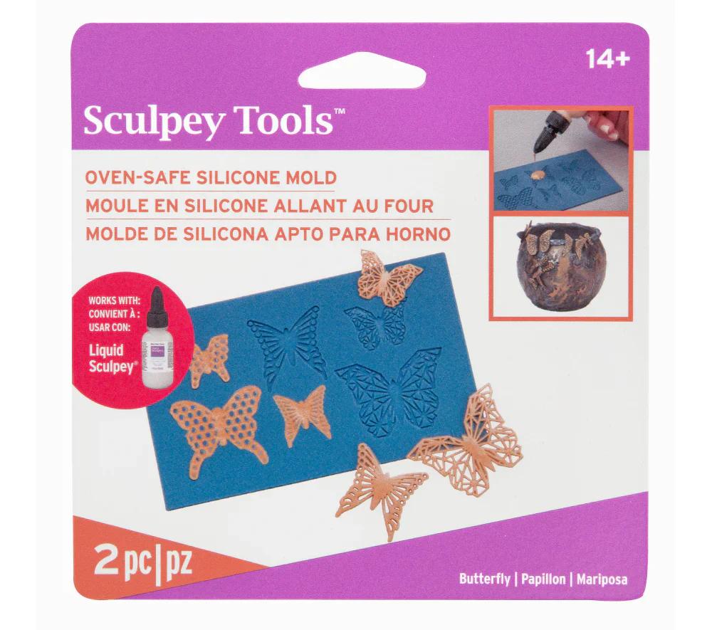 Sculpey Silicone Bakeable Geo Butterfly Mould - Nail Gallerys