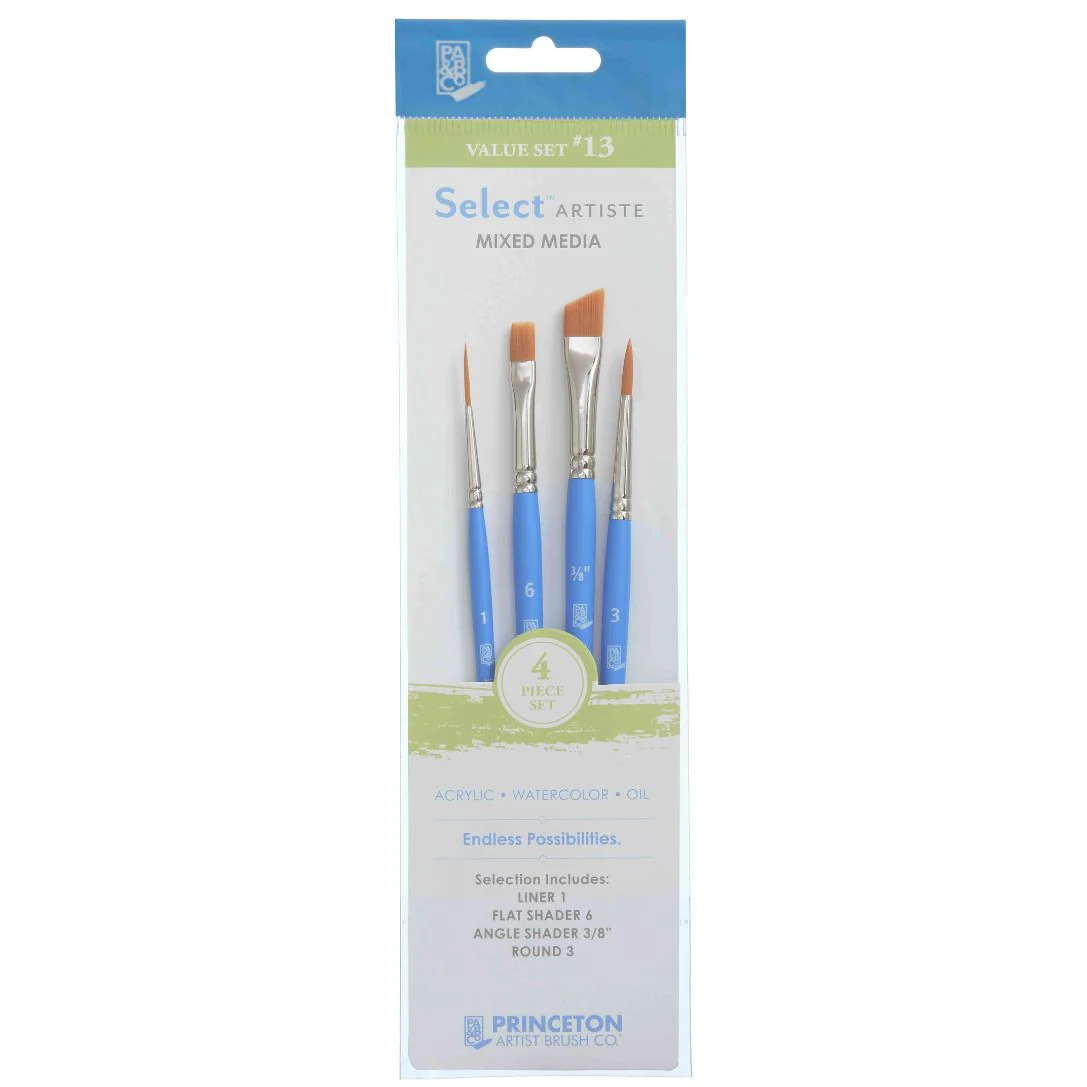 Princeton Select Artiste Brush Set No. 13 - Set of 4 - Nail Gallerys