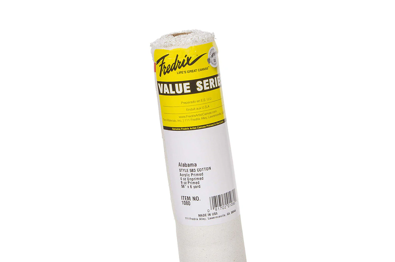 Fredrix Creative Series 583 Alabama Canvas Roll 52 Inch X 6 Yard - Nail Gallerys