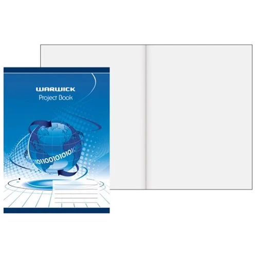 Warwick Exercise Project Book 20 Leaf Stapled 335x245mm Blank - Nail Gallerys